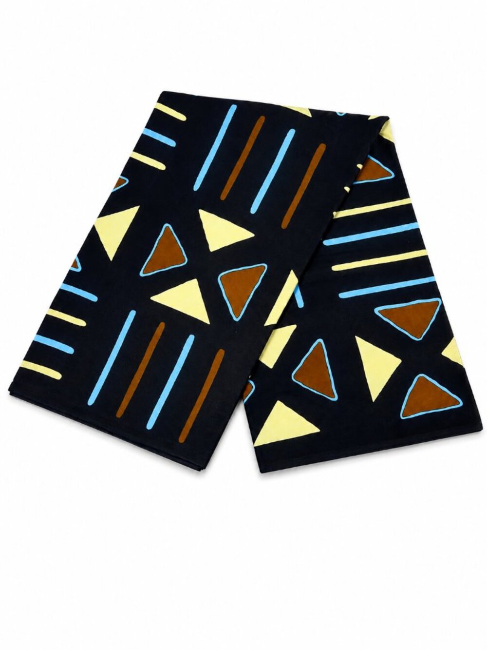 African Mud Cloth Print Cotton Wax Fabric 6 Yards Geometric Print High Quality